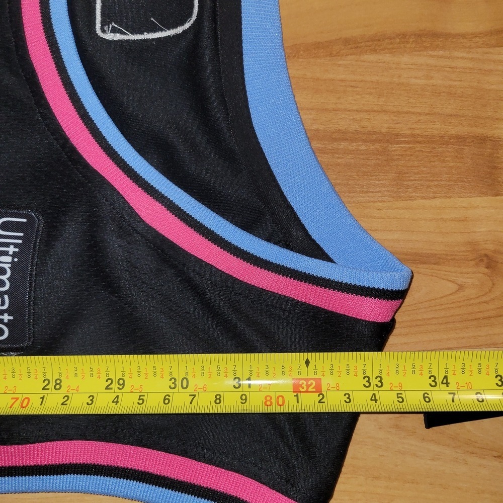 Nike Jimmy Butler Miami Heat Vice Swingman City Edition Jersey Black Pink XLT/56 - Picture 5 of 5
